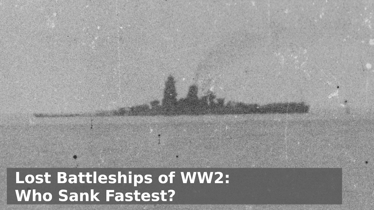 Who Sank Fastest? - Capital Ship Losses of WW2