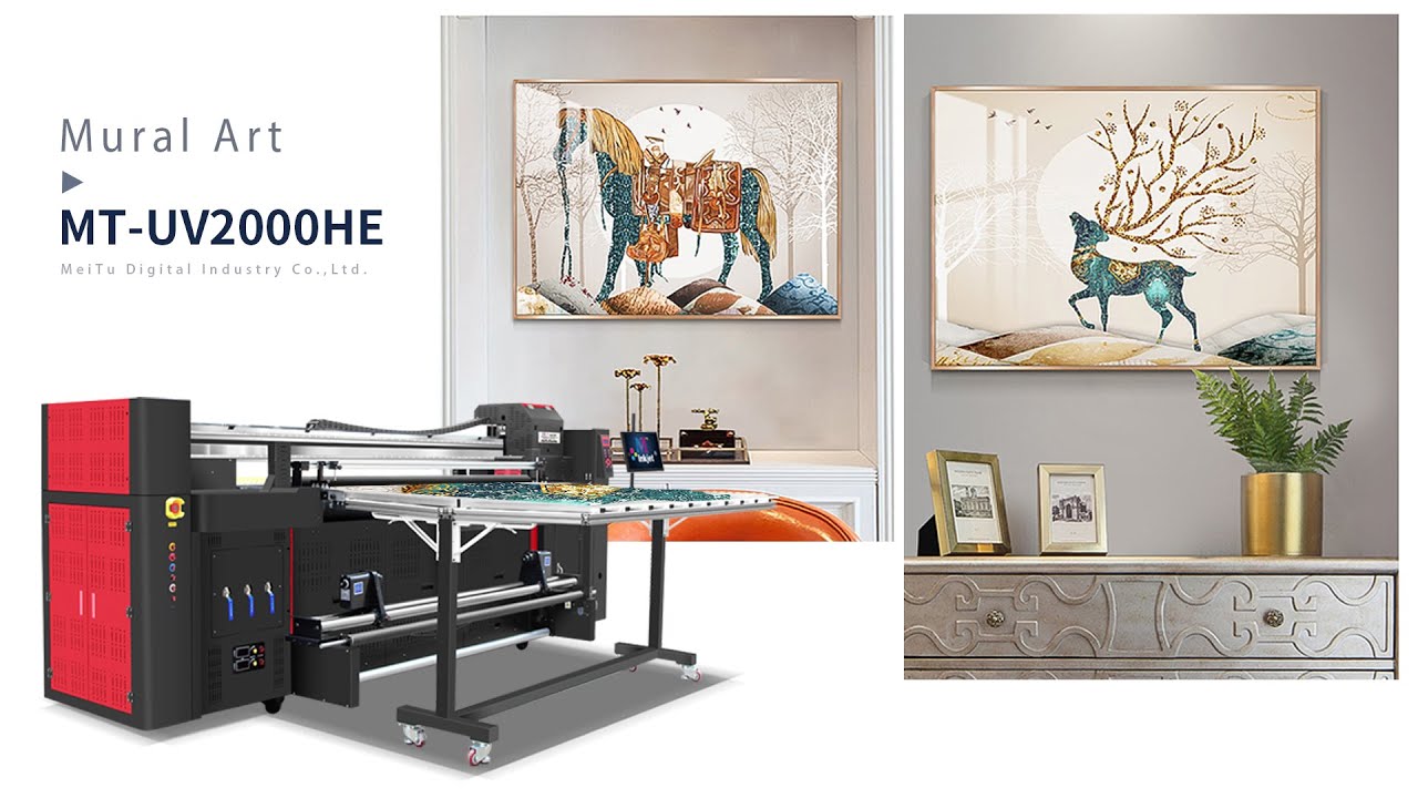 MT Digital Hybrid UV Printer MT-UV2000  Glass Wood Metal Printing Machine
