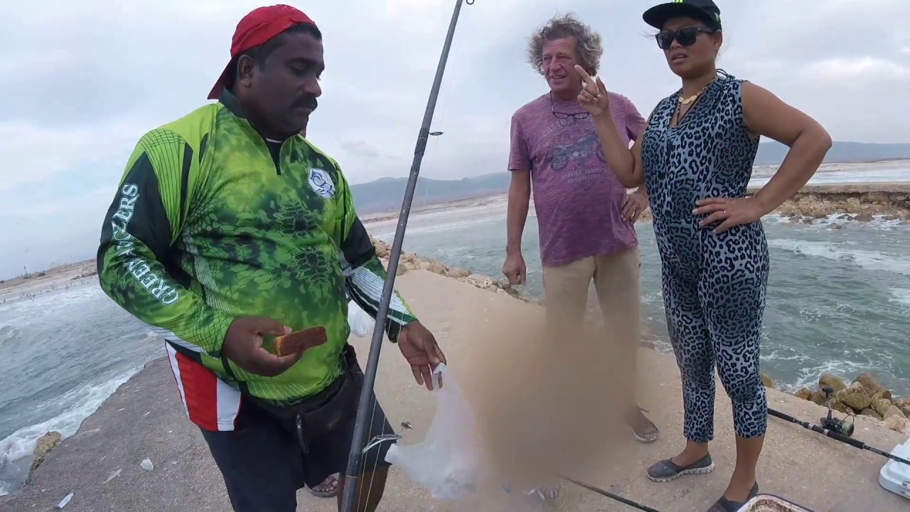 Shore Jigging Oman - 8 Kg Permit Fish from Taqah Breakwaters
