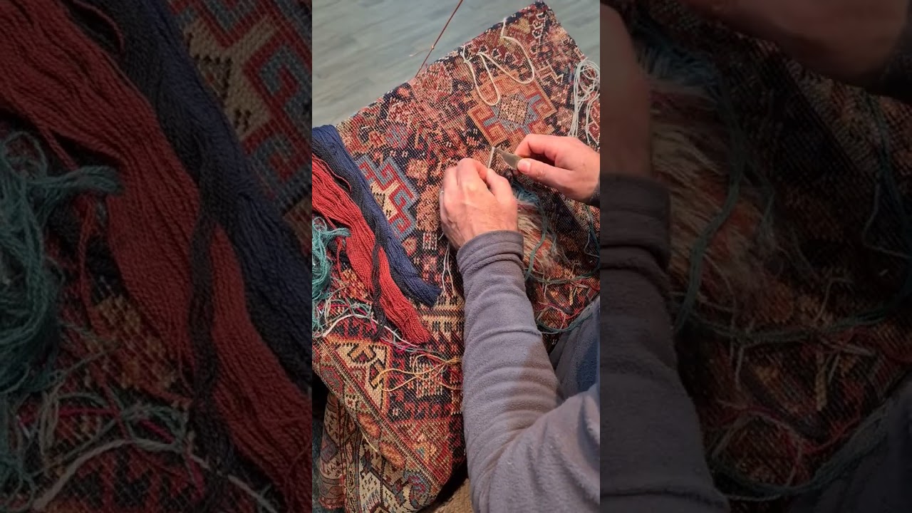 Qashqai Rug Restoration at Little-Persia