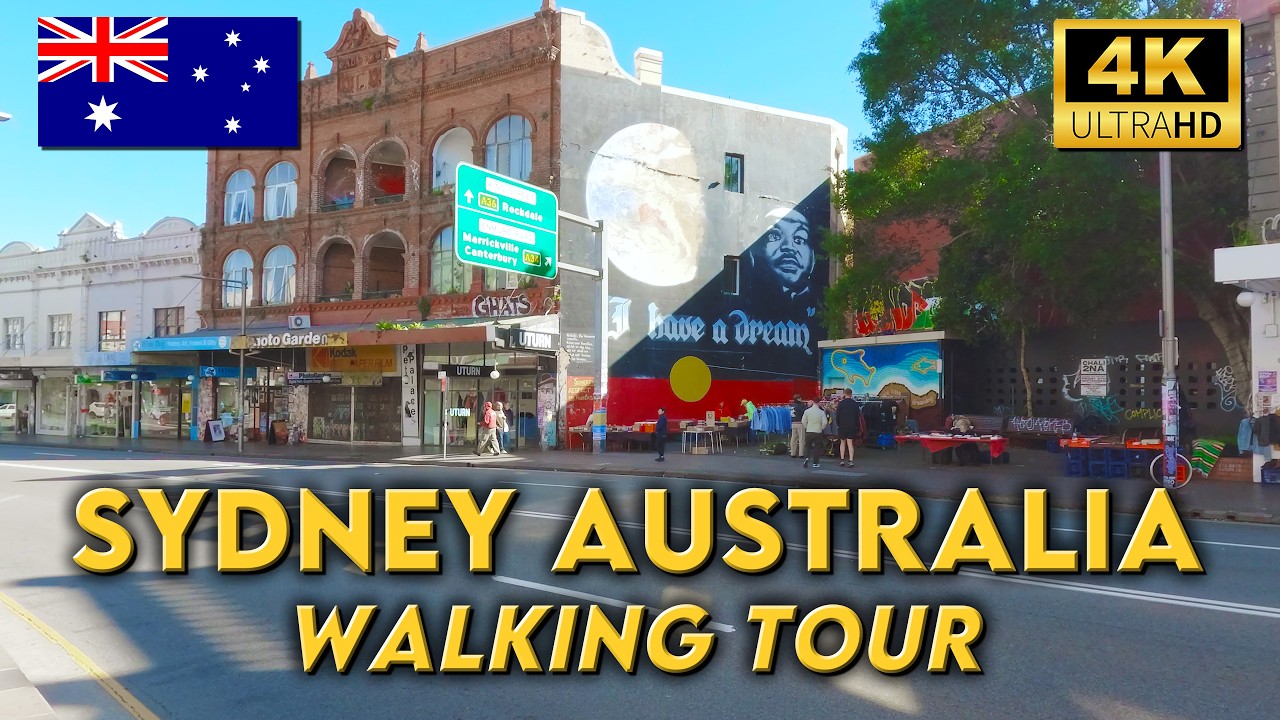 WALKING AROUND NEWTOWN SYDNEY | King St & Enmore Rd | 4K UHD Video Walk