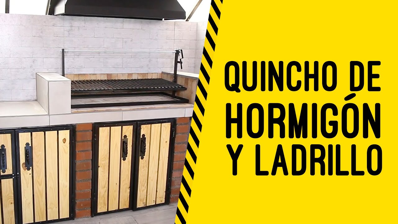 Construcción de quincho de hormigón y ladrillo