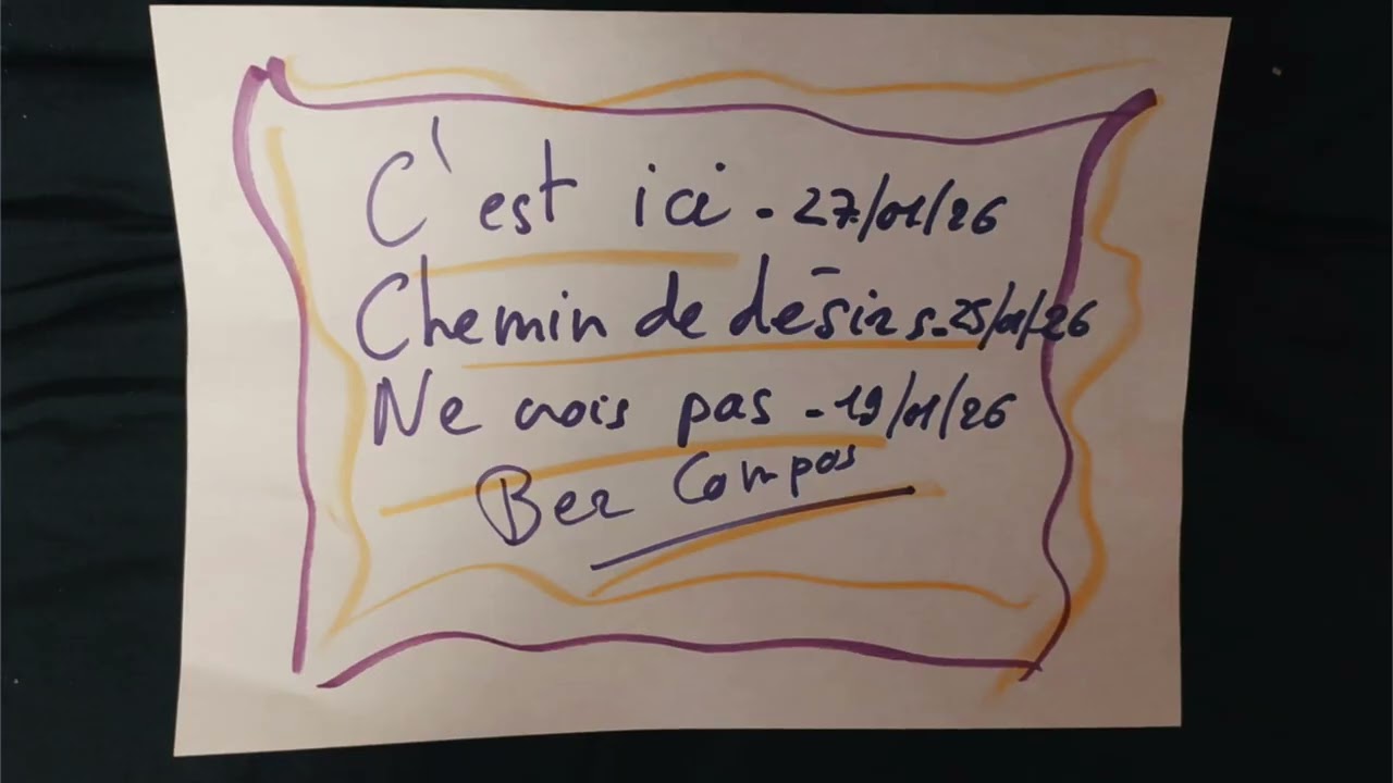 C'est ici/chemin de désirs/ne crois pas