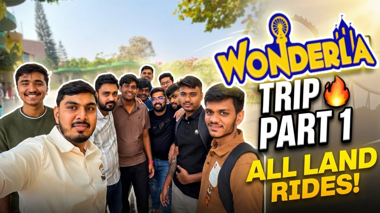 Full Day at Wonderla with Friends | Land Rides Only ( Part 1 )