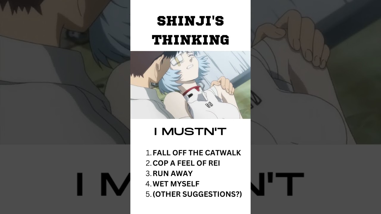 Shinji's Thoughts While Holding Rei In Neon Genesis Evangelion #shorts #anime