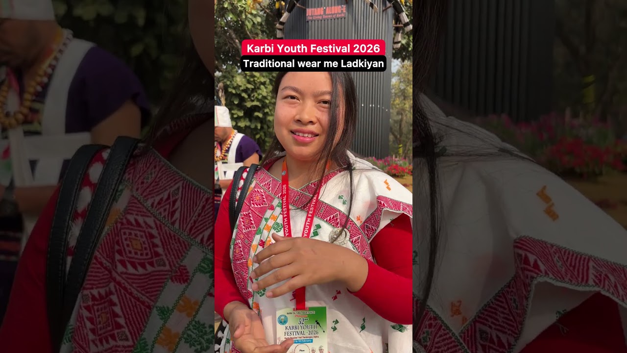 Karbi Girl Traditional Dress😍😍 #karbi #karbianglonglive #karbiyouthfestival #minivlog #karbireels