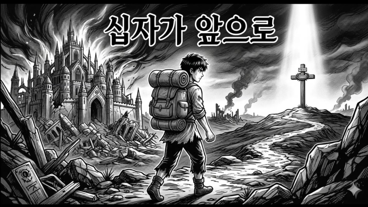 십자가 앞으로(흑백만화) MR