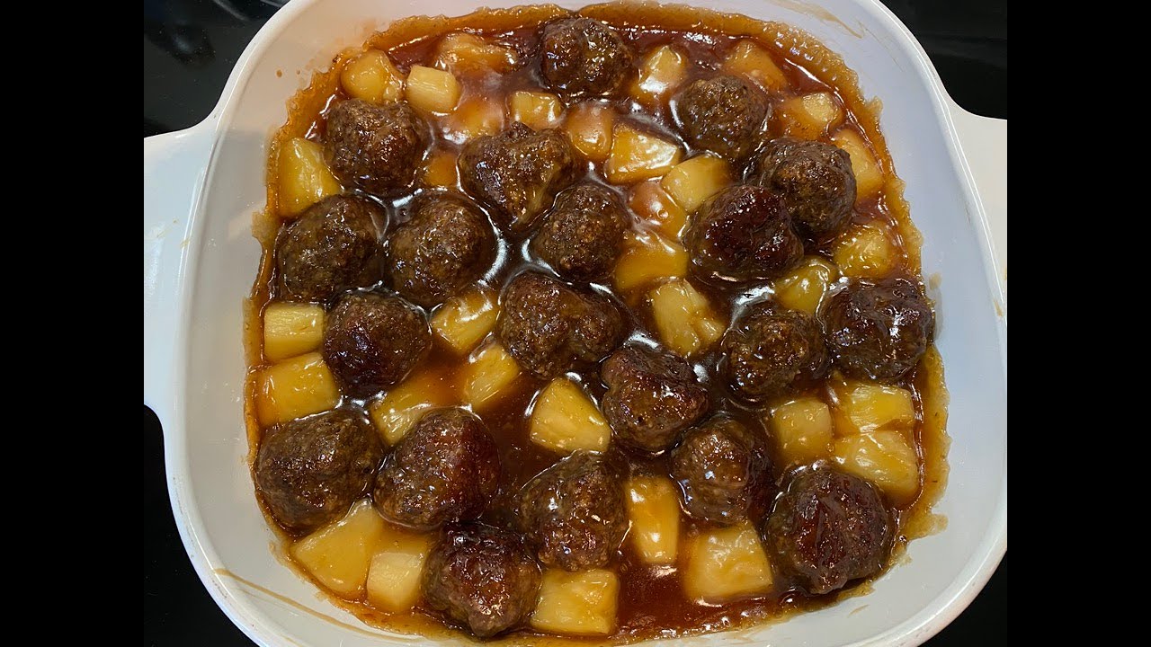 Рецепт фрикаделек с ананасами