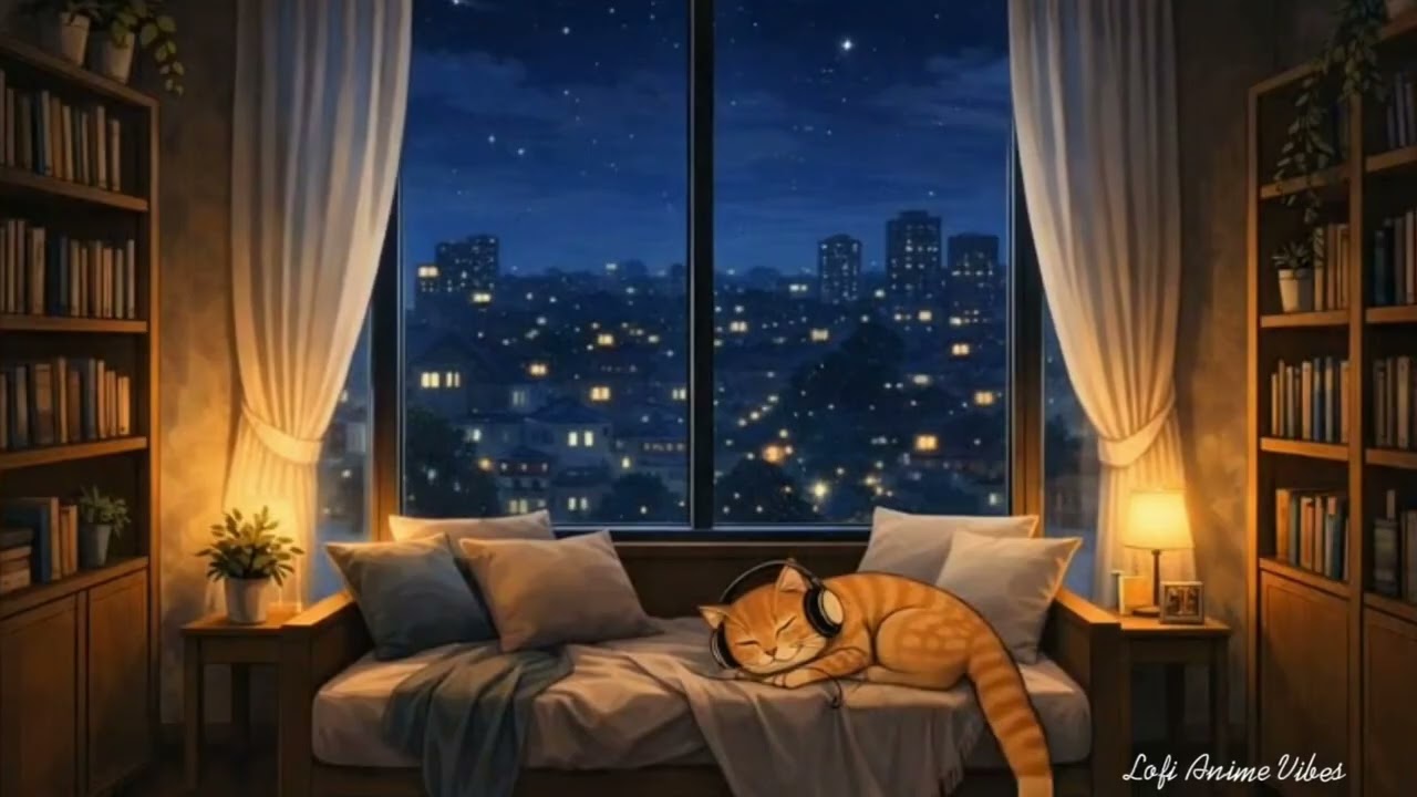 Last Song Before Asleep | Anime Lofi Vibes 🌙 Relaxing, Study & Chill | Lofi Relaxing Music