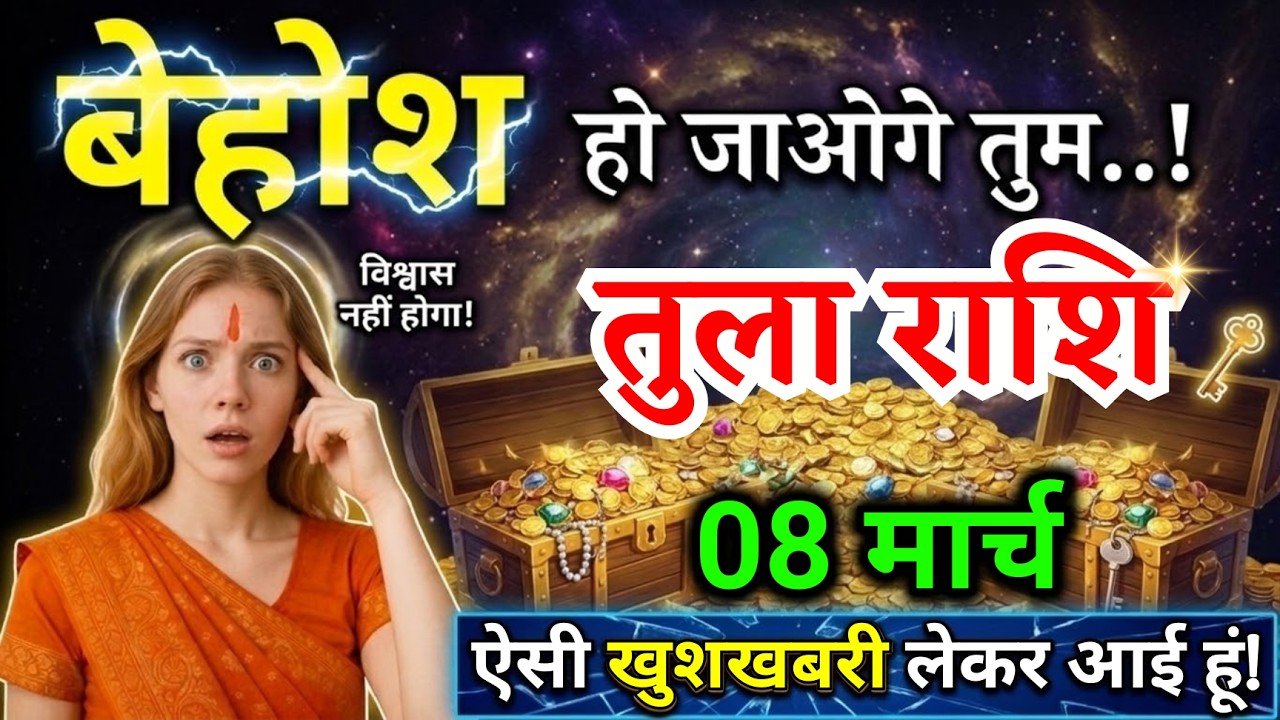 8 मार्च, तुला राशि वालों बेहोश हो जाओगे तुम, Tula Rashi, शुभ समाचार!