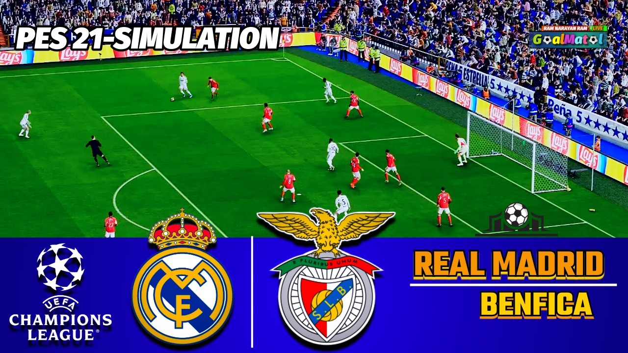 🔴 Real Madrid vs Benfica | Champions League Showdown | PES 2021 HD