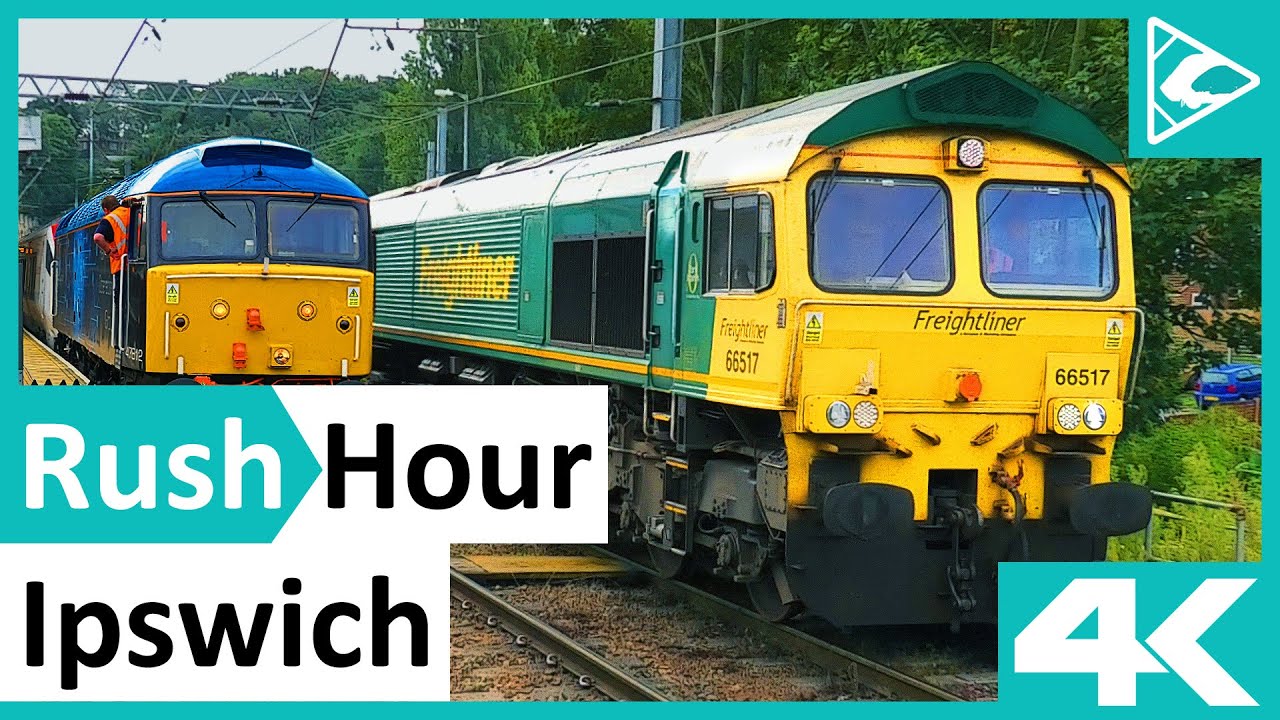 RUSH HOUR Trains at Ipswich (GEML) 27/08/2020