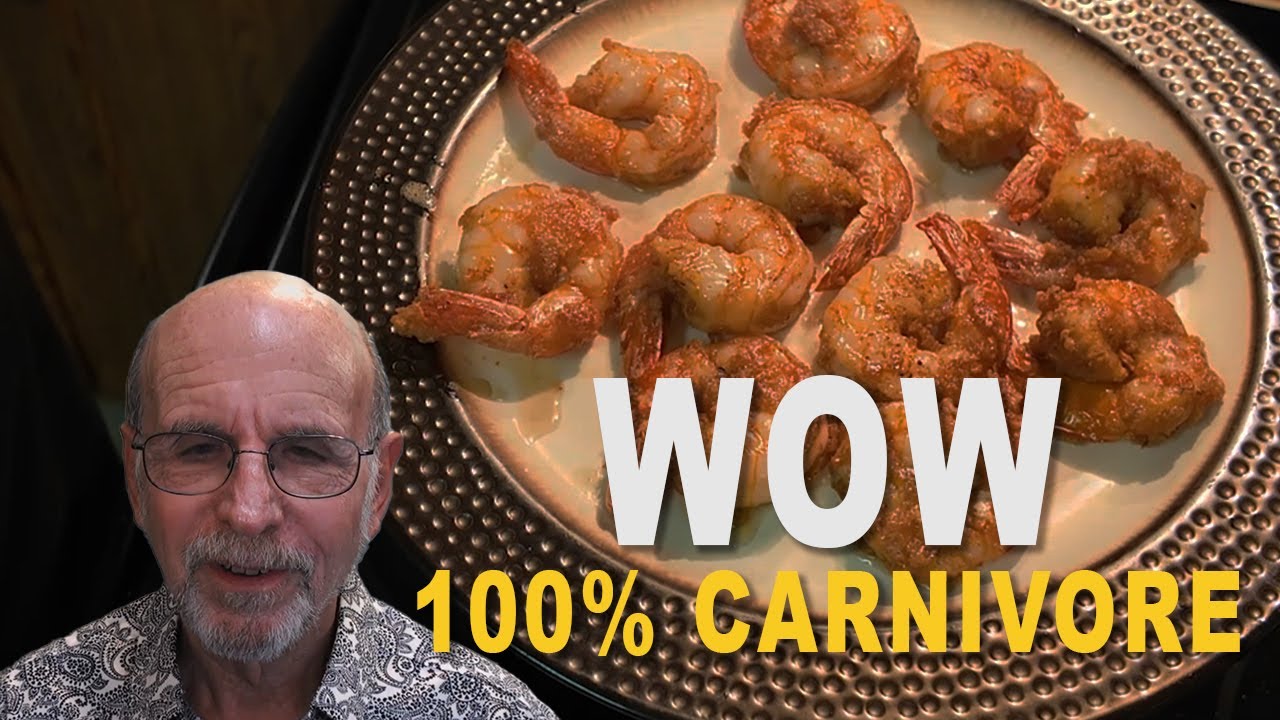 UNBELIEVABLY GOOD pork rind breaded FRIED SHRIMP! 100% CARNIVORE