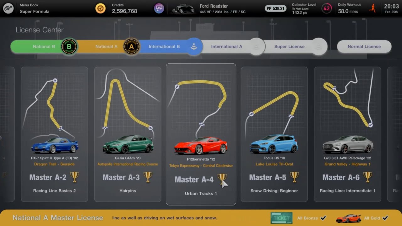 GT7 - Master National A-4 License - Gold