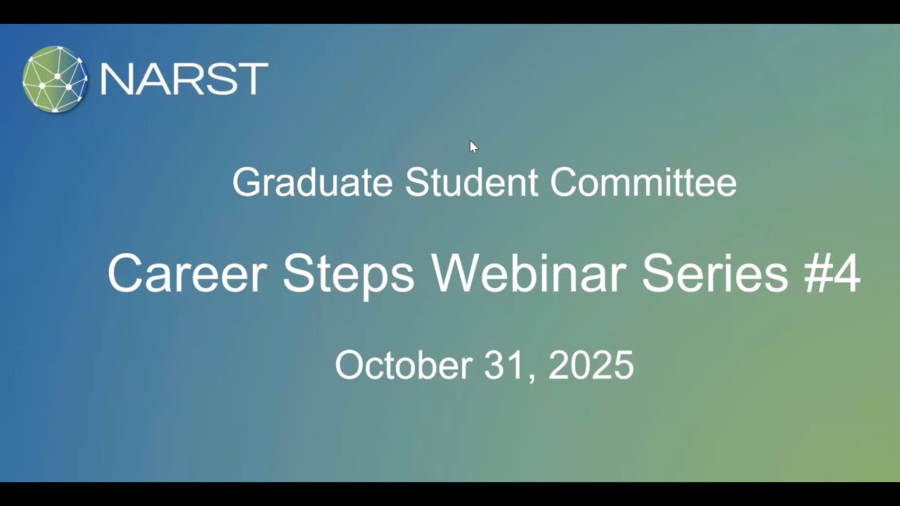 Graduate Student Career Steps Webinar Series #4