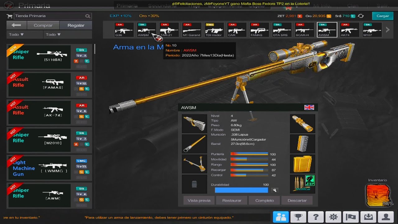 500.000 EN CASH ll ARMAS LUXURY ll SACANDO CHINA LAKE, M32, 3 RPG,-7,  M72 Y PZF-3 ll 