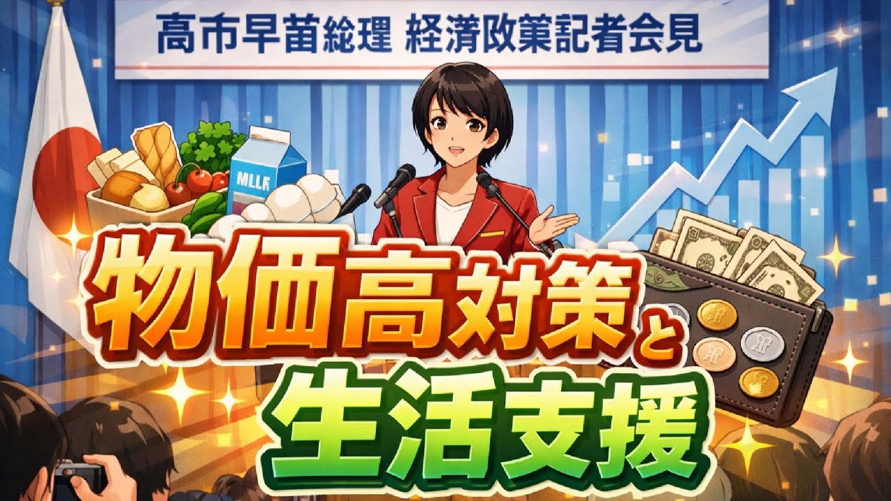 日語學習N1 高市早苗總理經濟政策記者會3 “物価高対策と生活支援”