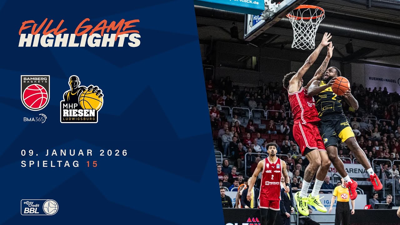 BMA365 Bamberg Baskets vs. MHP RIESEN Ludwigsburg - Full Game Highlights - Spieltag 15, 25/26