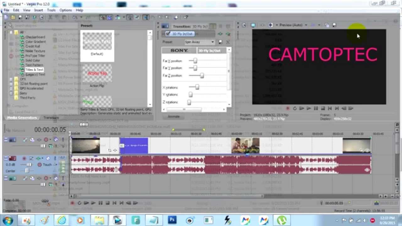 How to edit video on Sony Vegas Pro | របៀបកាត់តវីដអូតាមកម្មវិធី Sony Vegas Pro