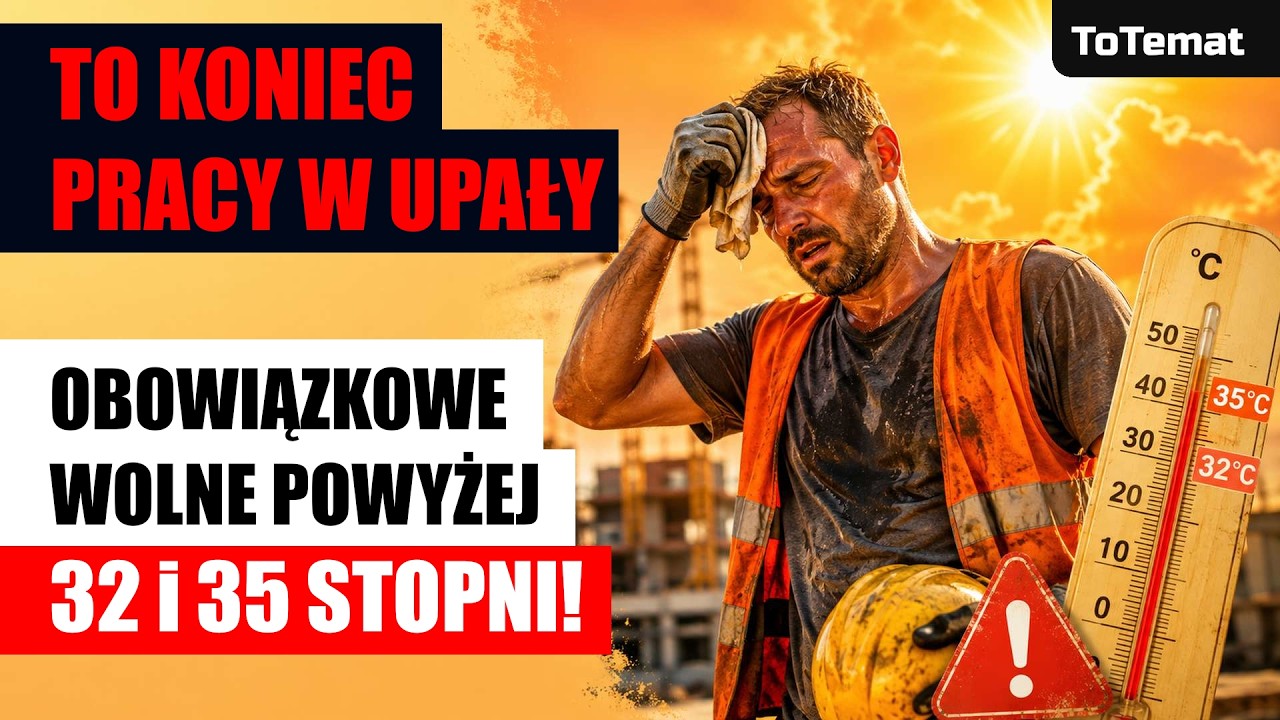 Nowe przepisy: pracy w upały | Obowiązkowe wolne powyżej 32 / 35 stopni Celsjusza?