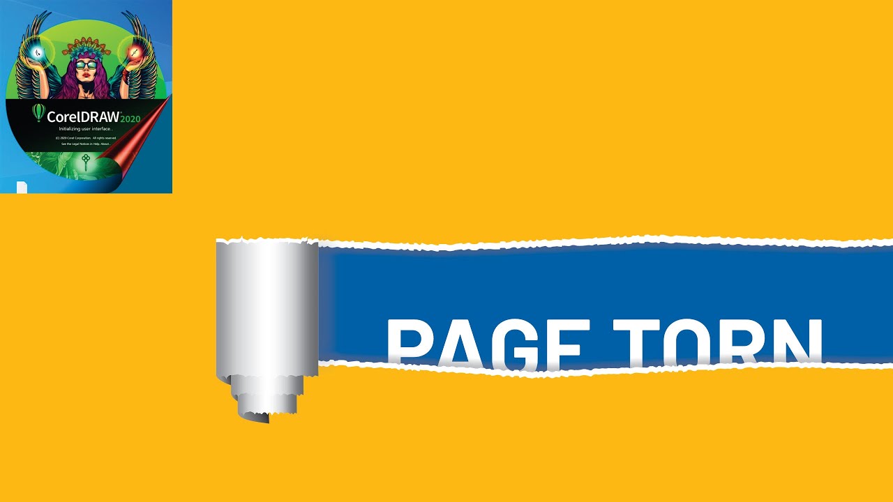 Coreldraw Tutorials | Page Torn Effect in Coreldraw | ZAMZAM GRAPHICS