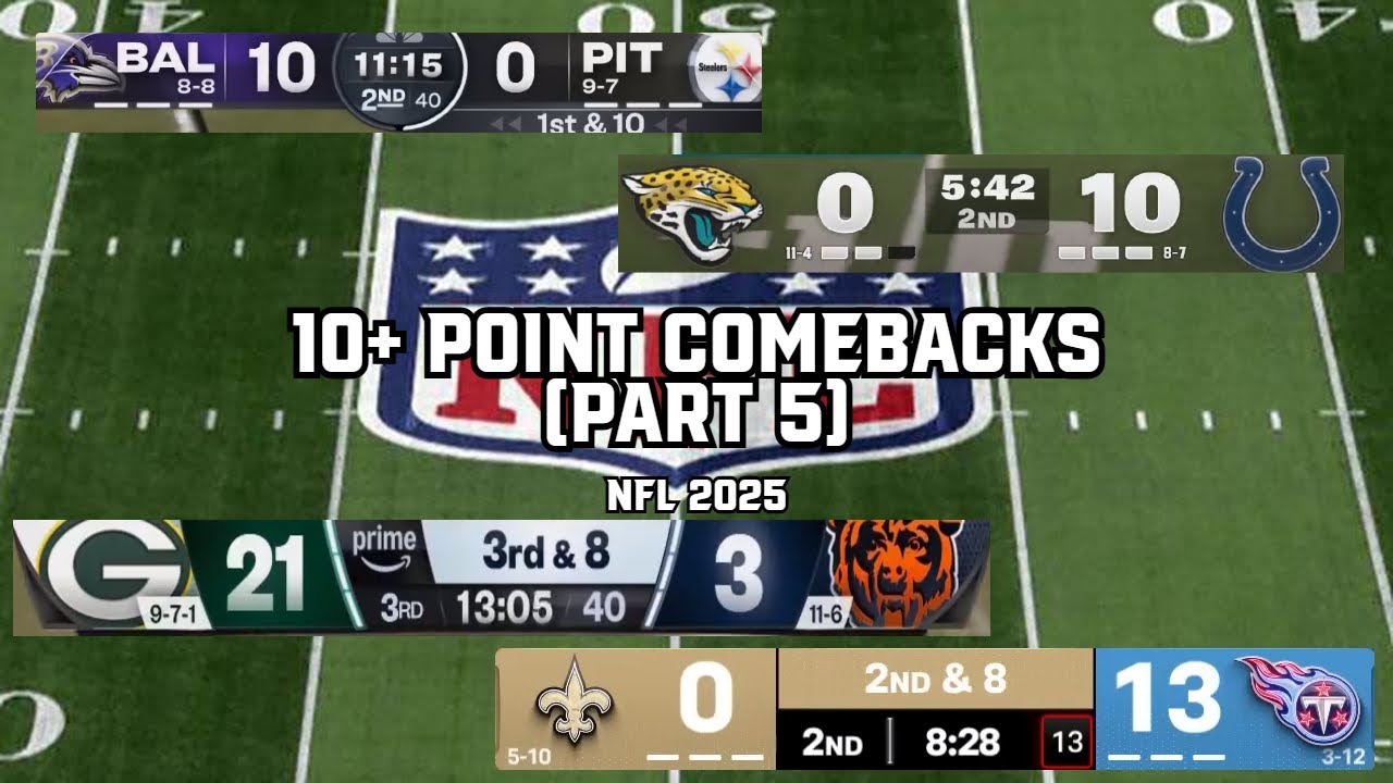 Every 10+ Point Comeback of the 2025 NFL Season | Part 5