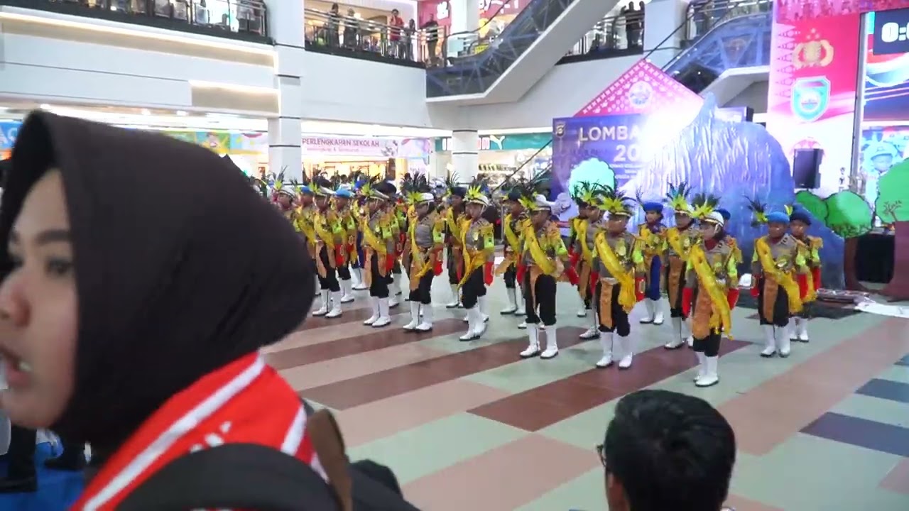 Polisi Cilik Polres Lahat di PS Mall Lomba tingkat Sumsel #shortvideo #viral #video #fypシ #trending 
