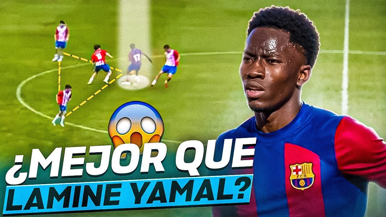Ebrima TUNKARA una nueva bestia del BARCELONA que puede ser MEJOR que LAMINE YAMAL 😱
