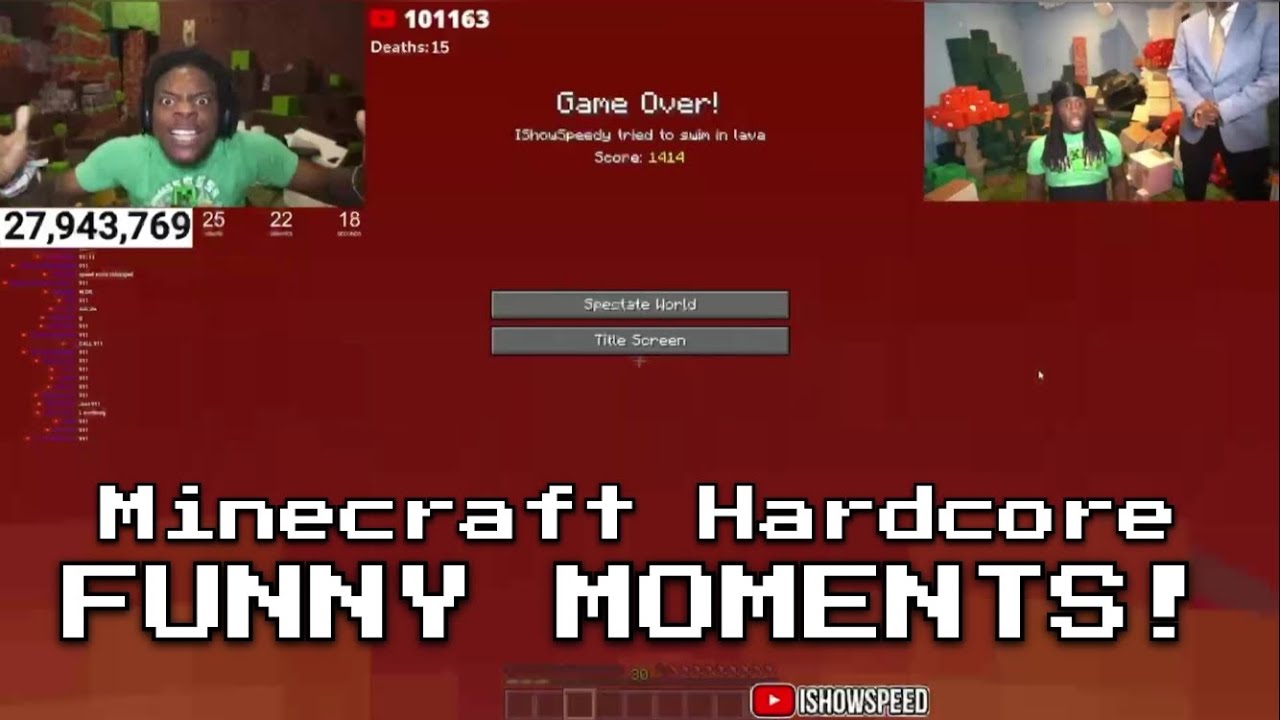 IShowSpeed & Kai Cenat Minecraft Funny Moments!