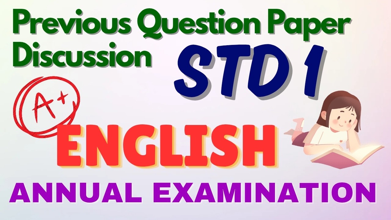 CLASS 1/ ENGLISH/ ANNUAL EXAMINATION/ Previous Question Paper Discussion#english#class1 