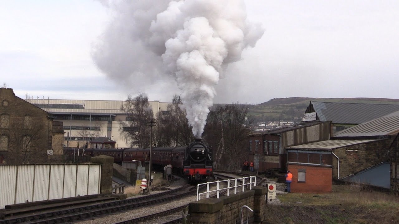 45212's MONSTER EXIT from Keighley at KWVR Spring Gala 4/3/17