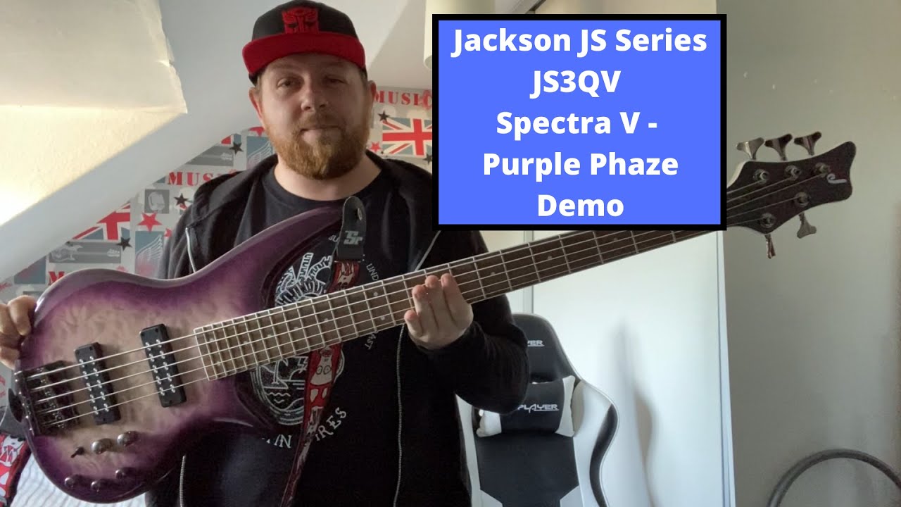 Jackson JSQ3 Spectra V Bass | Purple Phaze Demo | TheOnlyTurnip