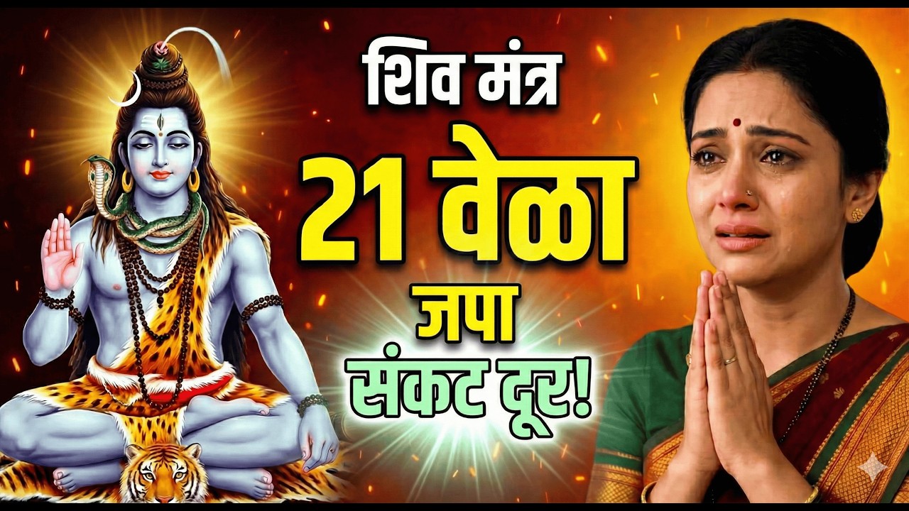 शिव मंत्र 21 वेळा जपा | ऐकताच संकट दूर होतात | Om Namah Shivaya