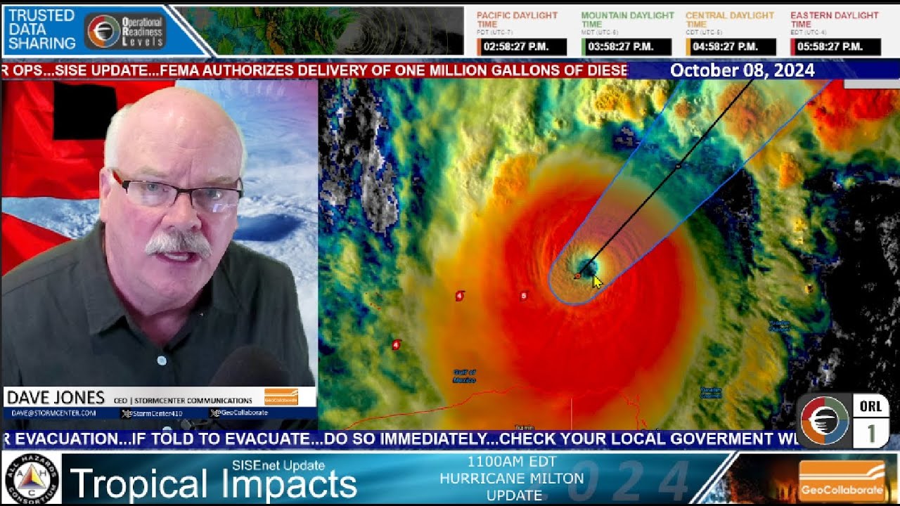 20241008 6pm ET Hurricane Milton (CAT5) Update   SISE