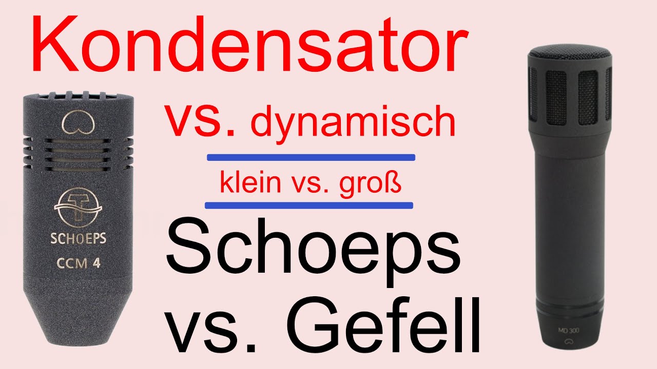 Schoeps CCM4 & Gefell MD 300 | Sprache und Gitarre