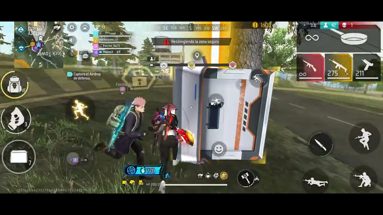 Jugando en escuadra #freefire y BOOYA
