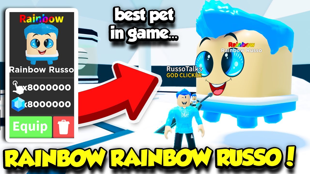I Spent $40,000 ROBUX To Get A RAINBOW RAINBOW RUSSO PET In Tapping Mania! (Roblox)