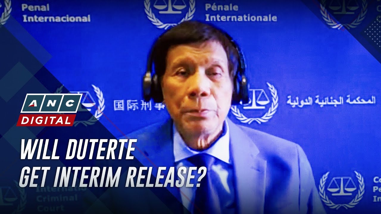 ICC to decide on Duterte&rsquo;s interim release appeal Nov. 28 | ANC