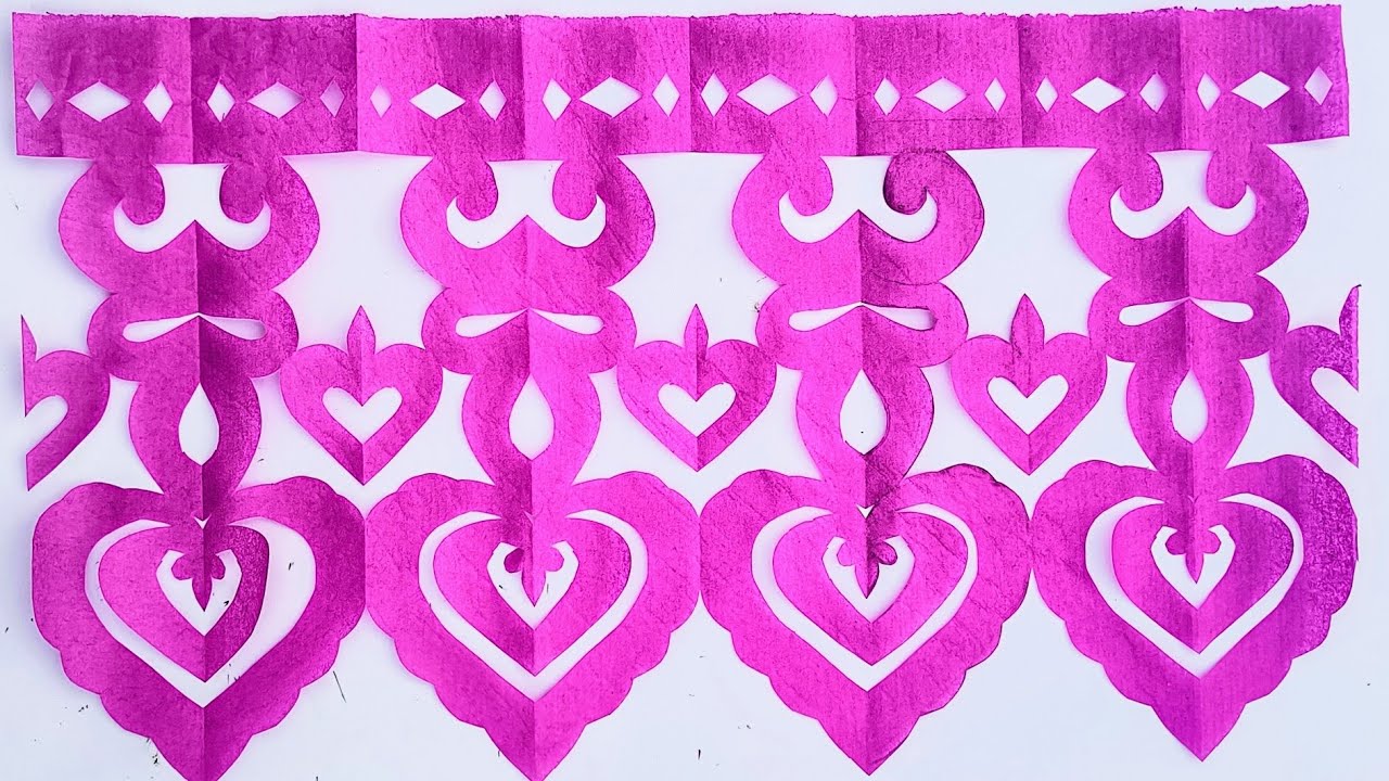 Diy Paper Cutting Craft Idea ! Paper Cutting Design for Festivals.! Easy Paper Cutting 4 Decoration 