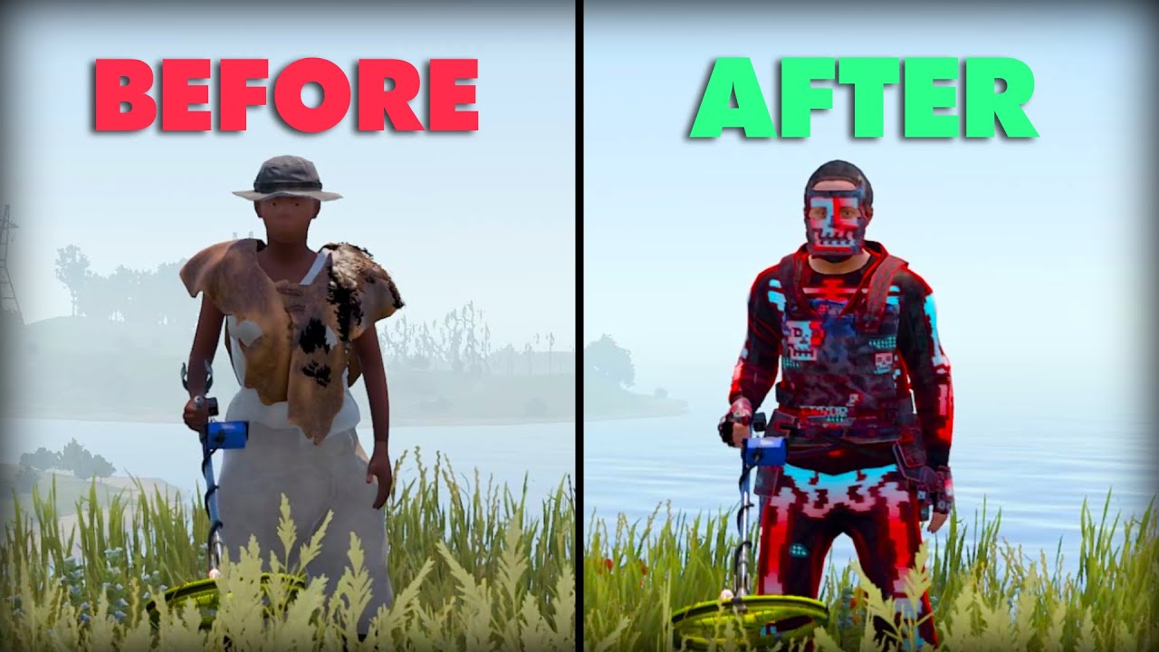 I Survived Only Using Metal Detectors In Rust...