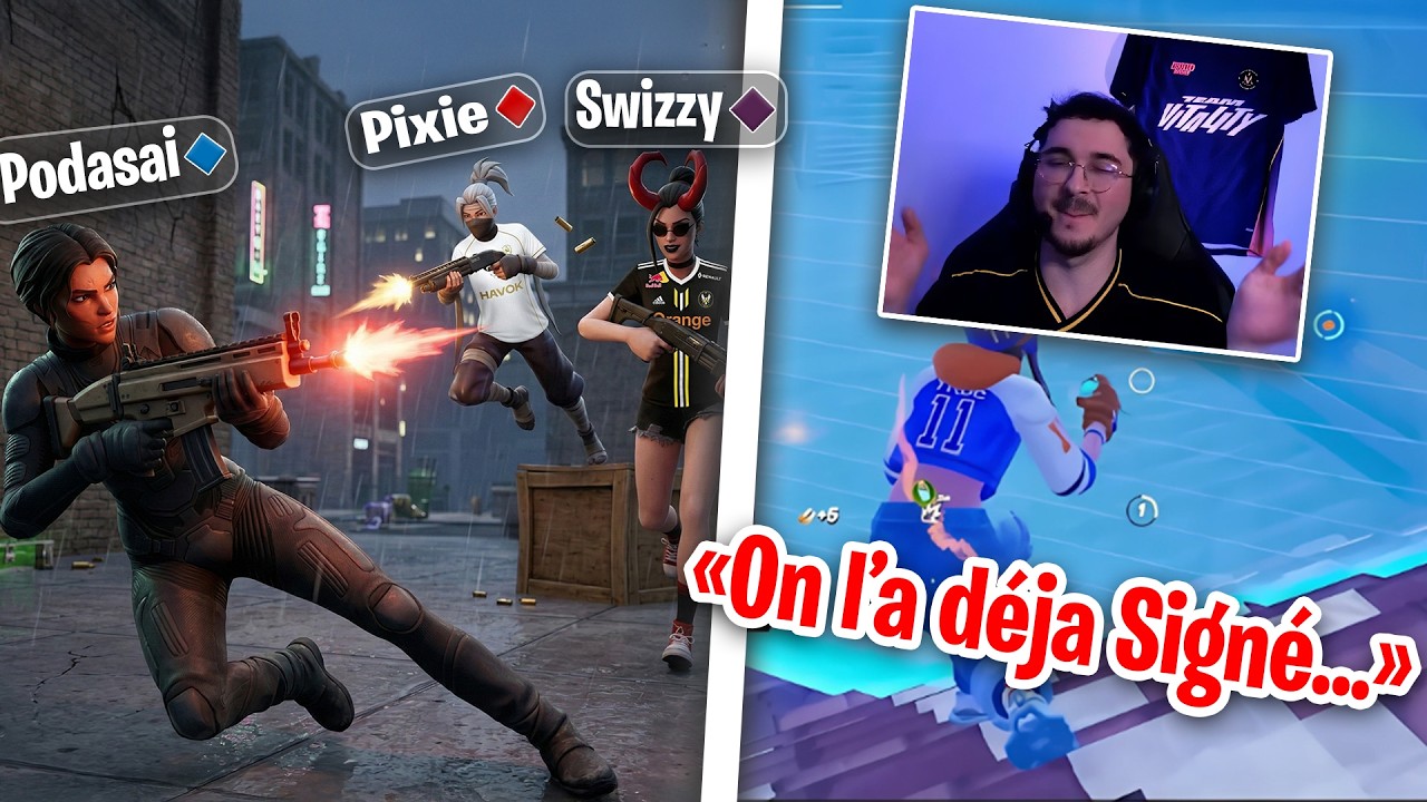 Podasai 1v2 Pixie & Swizzy 🤯  Skite LEAK le nouveau Joueur Vitality 🤩​