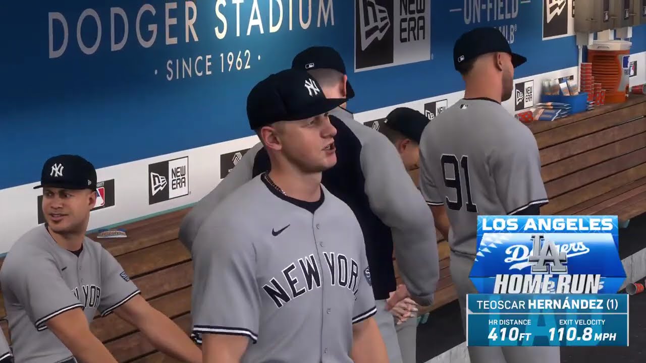 MLB THE SHOW - NEW YORK YANKEES vs LOS ANGELES DODGERS in MAJOR LEAGUE BASEBALL GAME!