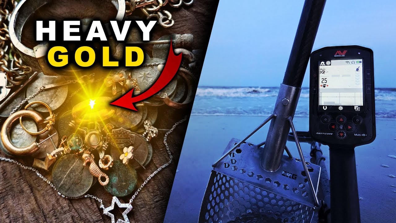 HUGE Jewelry Pile & FAT HEAVY GOLD Found Beach Metal Detecting!