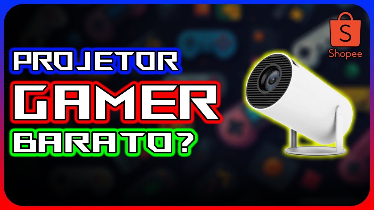 Projetor BARATO é bom pra GAMES? | HY-300