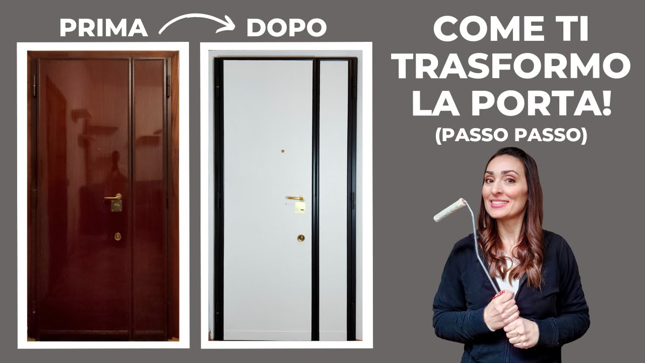 RIDIPINGERE una PORTA interna, passo passo! | Rinnovare casa #1