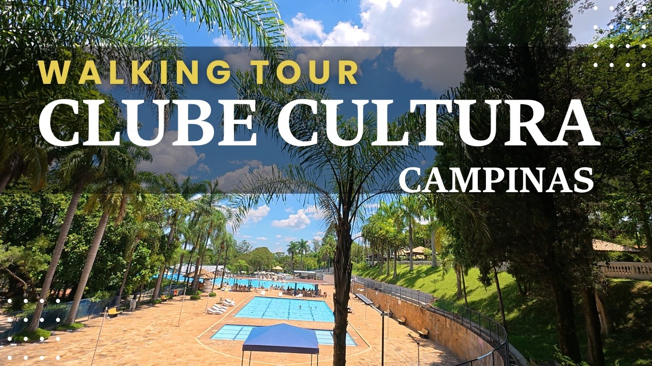 Walking Tour pelo Clube Cultura de Campinas 🇧🇷 | Passeio a Pé em 4K | Campinas SP