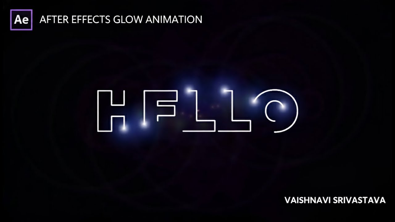 Glowing Hello Text | Text Animation