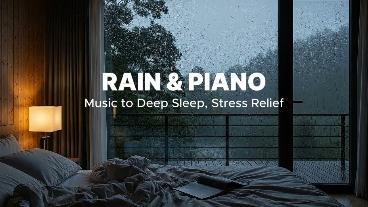 Deep Sleep Music with Calming Rain & Soft Piano – Fall Asleep Faster, Relieve Stress and Insomnia
