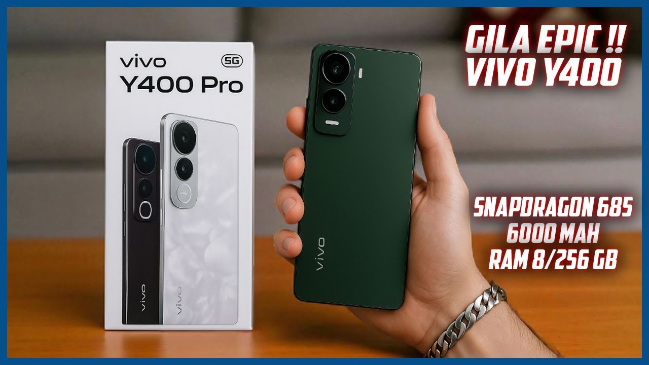 GUE NYERAH.. INI TERLALU SEMPURNA! VIVO Y400 RAM 8/256GB, 6000 MAH, SNAPDRAGON 685 #vivo