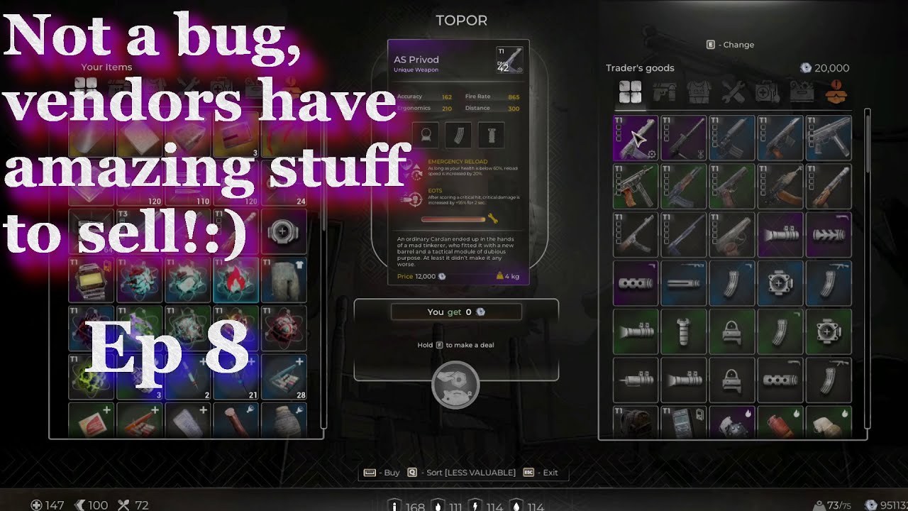 Pioner - New Events - A gift from Heaven - New guns - Vendors have crazy items - Lets Play Ep 8